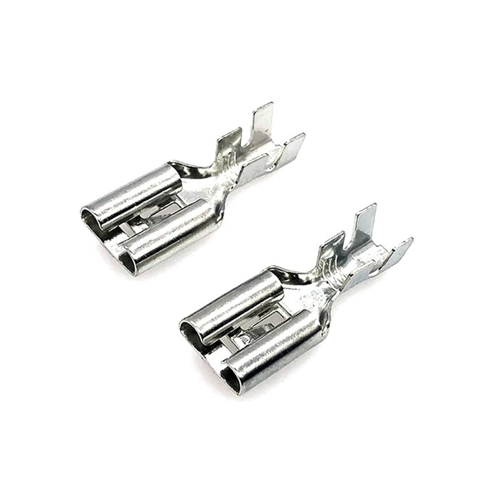 10/20/50/100Pcs 9.5MM Female Car Splices Wire Terminal Non-Insulated Auto Electrical Crimp Terminals DJ621-E9.5x1.2C(Size:20 pcs)