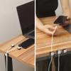 Sparkly Diamond Cord Organizer Holder, 6 Pack Magnetic Desk Cable Clips Management, Hide Phone Charging Cable Keeper, Strong Adhesive Wire Charger Holder for Nightstand, Kitchen Appliances (Black) view 3