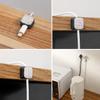 Sparkly Diamond Cord Organizer Holder, 6 Pack Magnetic Desk Cable Clips Management, Hide Phone Charging Cable Keeper, Strong Adhesive Wire Charger Holder for Nightstand, Kitchen Appliances (Black) view 4