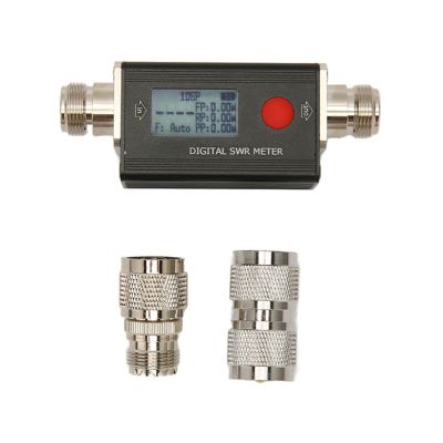 SWR Meter, VHF UHF 120W Handheld Power SWR Meter, Pantalla VSWR 1.00 to 99.9, Multi Purpose, LCD Screen, for DMR Walkie Talkies