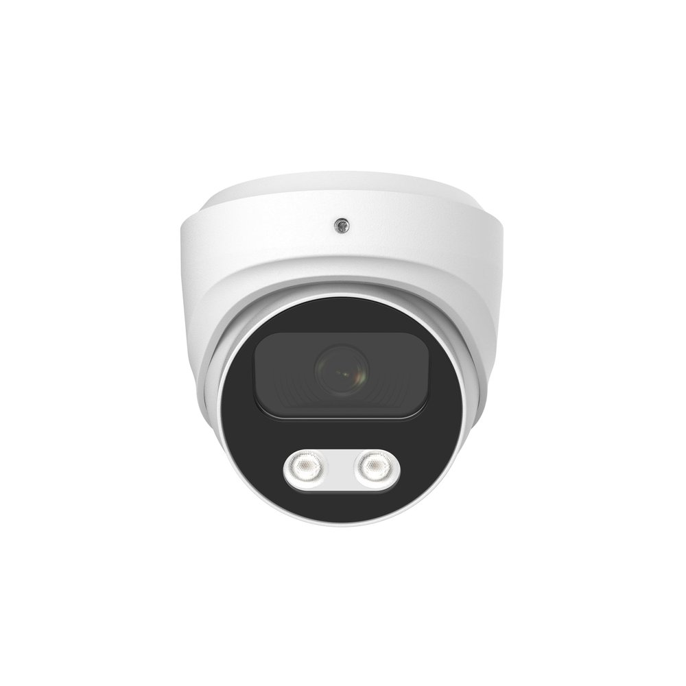 SecureView 2K 4MP IP POE Turret Dome Camera with Motion Detection Indoor Outdoor, White