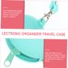 WRITWAA 10pcs Cable Organizer Travel Bag Electronic Organizer Travel Case Zipper Closure for Items view 3