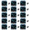 15Pieces 0.96 Inch OLED Display Module 12864 128x64 Pixel SSD1306 Mini OLED Screen Board (Blue)