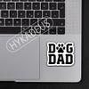 (3Pcs) Dog Dad Stickers  Paw Print Vinyl Decals for Water Bottle, Car, Bumper, Tumblers, Laptops  Waterproof Sticker for Dads Daddy and Dog Lovers  3 x 2.6 Inch view 4