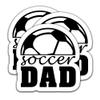 (3pcs) Soccer Dad Stickers  Fathers Day Decal Gift for Sporty Dads  Waterproof Vinyl Decals for Laptops, Water Bottle, Tumblers, Scrapbooks  3 x 2.8 inch view 1
