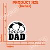 (3pcs) Soccer Dad Stickers  Fathers Day Decal Gift for Sporty Dads  Waterproof Vinyl Decals for Laptops, Water Bottle, Tumblers, Scrapbooks  3 x 2.8 inch view 2