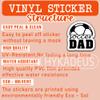 (3pcs) Soccer Dad Stickers  Fathers Day Decal Gift for Sporty Dads  Waterproof Vinyl Decals for Laptops, Water Bottle, Tumblers, Scrapbooks  3 x 2.8 inch view 3