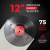 150 Vinyl Record Sleeves  Combo Pack 75 Inner and 75 Outer Pack  Clear Plastic Album Covers - Protect Against Moisture, Anti-Static & Scratch-Resistant view 3