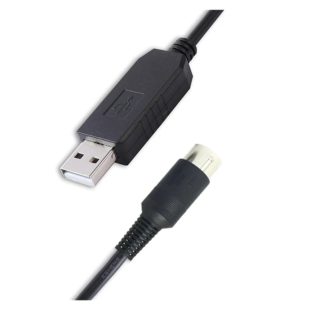 CHANNlCY Compatible AX-USB-DIN Prolific USB RS232 to 7-Pin Din Plug Cable for A&D Weighing FG/HC-i/HV-WP/HW-WP