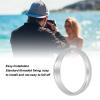 Filter Adapter Ring, Mount 49MM Filters to X100 Lenses, Camera Lens Filter Metal Adapter Ring, Lightweight Aluminum Alloy, Easy Installation (Silver) view 3