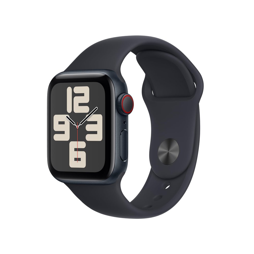Apple Watch SE (2nd Gen) [GPS + Cellular 40mm] Smartwatch with Midnight Aluminum Case with Midnight Sport Band S/M (Renewed)