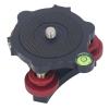 Camera Leveler Tripod Leveling Base, 3 Point Leeling for Camera Tripod Aluminum Alloy 3 Leveler, Built in Bubble, 3 Point Leeling for Camera Tripod for Cameras, Angle Adjustment for Macro view 1