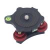 Camera Leveler Tripod Leveling Base, 3 Point Leeling for Camera Tripod Aluminum Alloy 3 Leveler, Built in Bubble, 3 Point Leeling for Camera Tripod for Cameras, Angle Adjustment for Macro view 3