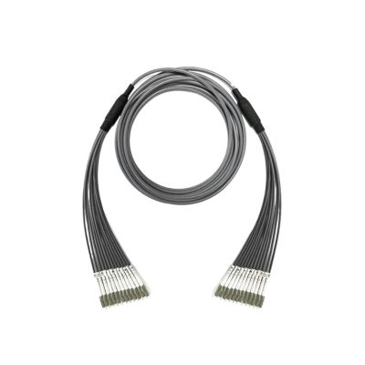 1m-40m 12 cores LC outdoor patchcord armored 20m multimode 10m 12C SC FC ST OM1 OM2 grey waterproof jumper optical 12 fibers 50um(Size:40m 1pc OM1,Color:SC-ST)