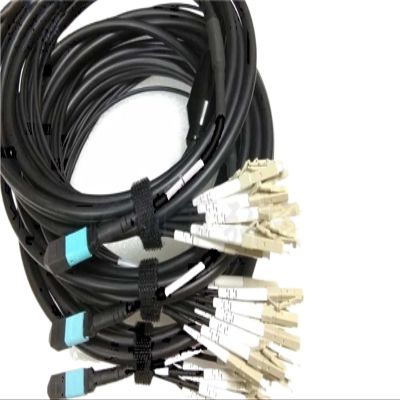 30m50m80m100m120m OM3 8C MPO-LC LSZH armored jumper multimode waterproof 8 cores MTP MPO optical fiber patchcord outdoor(Color:100m OM3-300 MPO-LC)