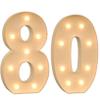 TQQEPOOL Light Up Letters Birthday Decoration,LED Letter Number Light Light Sign Decoration, Marquee Letters Number for Wedding Graduation Baby Shower(80,100cm) view 1
