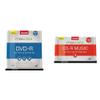 Maxell 100-Pack 16x 4.7GB DVD-R Discs and 50-Pack Audio CD-R Spindle view 1