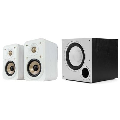 Polk Audio Signature Elite ES10 Surround Speaker Pair and 10" Powered Subwoofer Bundle