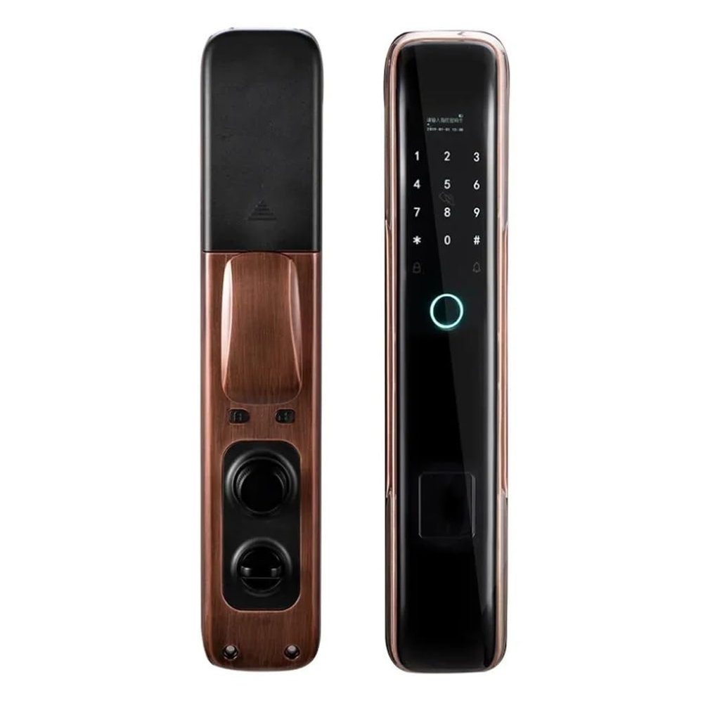 ZHCHAO Remote Control Unlock Automatic Fingerprint Smart Door Lock Digital Password Electronic Locks Password IC Card