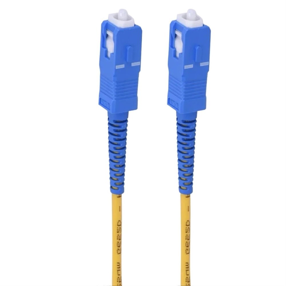10pcs fiber optic jumper SC-SC UPC 1-30m Singlemode patchcord 20M 15M 10M Simplex extension cable FTTH(Color:SC-SC 80m 1pcs)
