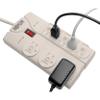 Tripp Lite 8 Outlet Surge Protector Power Strip with 8ft Cord, Right Angle Plug, Lifetime Insurance & $75K Insurance (TLP808, TLP808B) view 3