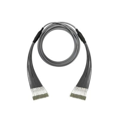 150-300m 12 cores LC outdoor patchcord armored multimode 200m 12C SC FC ST OM1 OM2 gray waterproof jumper optical 12 fiber 50um(Size:200m OM2,Color:SC-SC)