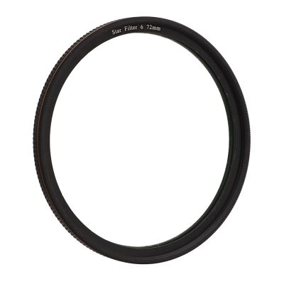 EBTOOLS Star Filter, Variable Effect Filter Cross Screen Kit with Case, 6 Line High Definition Coating Ultra Slim Optical Glass Camera Lens Filter, for Camera (72mm)