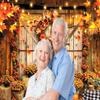 10 x 6.5 ft Fall Thanksgiving Backdrop Barn Door Photo Autumn Pumpkin Harvest Background Hay Maple Leaves Fall Harvest Thanksgiving Day Baby Shower Party Decor Photo Booth Props view 2
