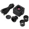 ZTBH Microscope Accessories Kit 5MP HD USB CMOS Electronic Digital Eyepiece Trinocular Stereo Microscope Industrial Camera+0.5X C-Mount Microscope Slides(Color:5mp-1x-30-30.5mm) view 1