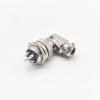 10Pcs GX16 4 Pin Metal Male Female Panel Connector, 16mm Panel Mount Right Angle Circular Metal Aviation Connector Adapter Plug Socket for Cable Power Connection (10Pcs) view 2