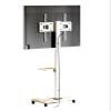 AVXANKTG Adjustable Floor Standing TV Stand Removable with Art Stand for 32 55 65 75 Inch TV(Color:White) view 3