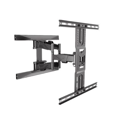 WPTGODGB P6 Full Motion 45-75 Inch TV Wall Mount Flat Panel LED LCD Display Mounting Bracket MAX.VESA 600x400mm Load 45.5kg, Black