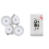 Pyle 4" Bluetooth in-Wall Speaker System with LED Lights and 100W Bluetooth Wall Mount Receiver Kit view 1