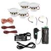 Pyle 4" Bluetooth in-Wall Speaker System with LED Lights and 100W Bluetooth Wall Mount Receiver Kit view 3