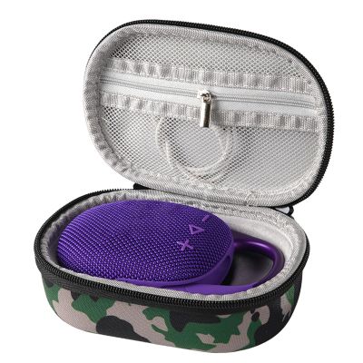 XBERSTAR Speaker Carrying Case for JBL Clip 5 Storage Box EVA Portable Speaker Case, Camouflage, Sporty