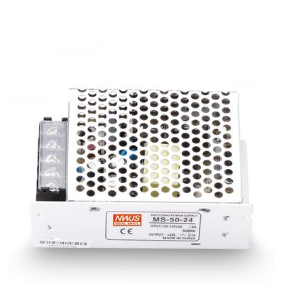 NWJS Switching Power Supply MS-50W LED Switching Power Supply Output DC Voltage 24V MS-50-24V Industrial Power Transformer Input AC110-220V to 24Vdc