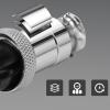 10pcs GX16 3 Pin Metal Straight Male Female Panel Connector, 16mm Panel Flange Mount Circular Metal Aviation Connector Adapter Plug Socket for Cable Power Connection (10pcs) view 3
