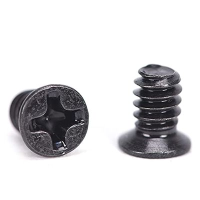 100PCS 3.5" Hard Drive Tray Computer Chassis Hard Disk Black Screw Computer Chassis Hard Disk Screw for PC Black