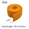AnRui 6.56 Ft Bunk Bed Ladder Pads with Adhesive, Multifunctional Edge Protector Ladder Pads Safety Cover Accessories for Kids Bunk Bed Stair Steps, Table, Crib, Sharp Edges, Furniture, Orange Yellow view 2