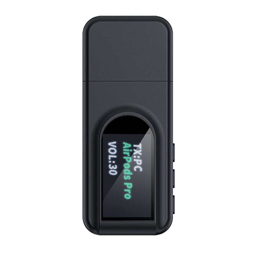 ZHCHAO Receiver Transmitter BT 5.0 OLED Display 3.5mm Jack Audio Adapter Dongle