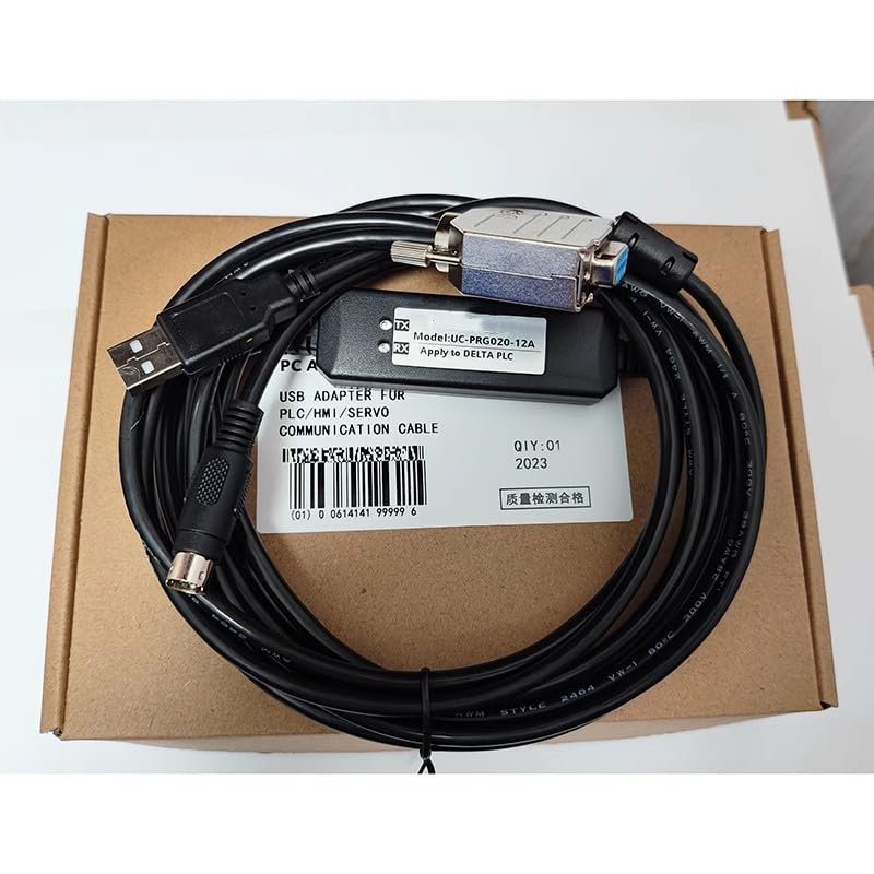 UC-PRG020-12A Compatible PLC Programming Cable USB to DVP Data Download Cable Communication Cable Debugging Cable 3 Meters