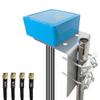 Maswell 4 Combo 5G 2X2 MIMO Plus WIFI7 700-6000MHz Antenna Cellular 5G 4G LTE Screw and Adhesive and L Plate Mount omnidirectional Bluetooth Wimax Zigbee Antenna SMA Male RP SMA Plug Not for Boosting view 1