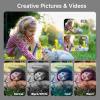 44MP FHD 4K Autofocus Kids Camera with 16x Zoom, Compact Point and Shoot Camera for Kids with 64GB SD Card, 2 Batteries, Simple Small Digicam for Teens (PureWhite) view 4