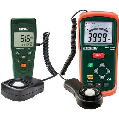 Extech LT45 LED Light Meter and LT300 Light Meter Bundle