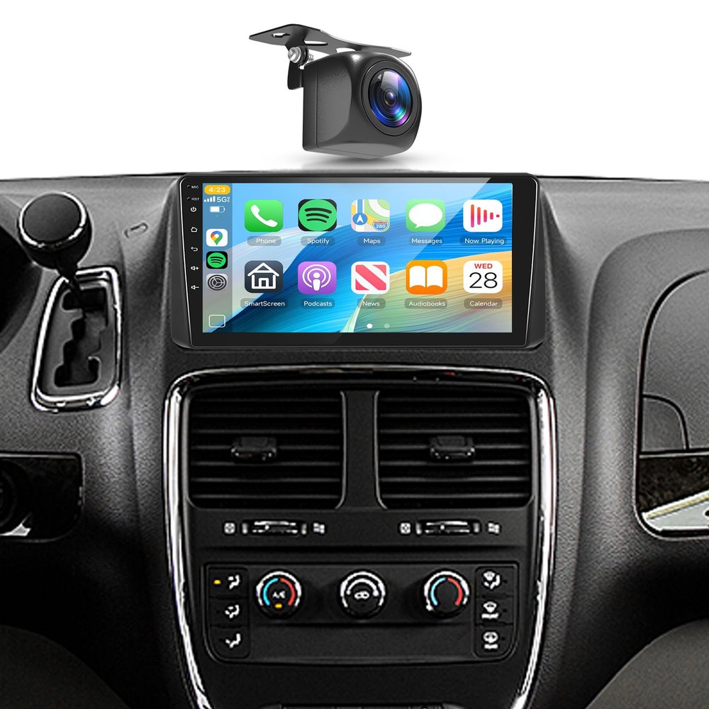 2+64G Car Radio Stereo for for Dodge Grand Caravan 2008-2020 Chrysler Town & Country 2011-2016 Wireless Carplay Android Auto,9" IPS,Android/GPS/WiFi/EQ DSP/Bluetooth/SWC/Backup Camera