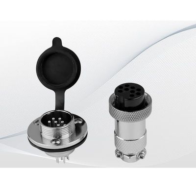 10pcs GX16 9 Pin Metal Straight Male Female Panel Connector, 16mm Panel Flange Mount Circular Metal Aviation Connector Adapter Plug Socket for Cable Power Connection (10pcs)