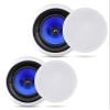 Pyle 2-Way 6.5" 250W in-Wall Speakers & Bluetooth Wall Mount Receiver - Home Audio System view 2