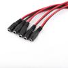 Leapiture 10PCS 12V DC Power Cable DC Male and Female Power Plug Cable Black and Red Power Extension Cable for CCTV Security Camera view 4