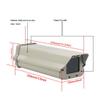 12 inch Security CCTV Camera Housing Case Casing Box, Aluminium Alloy IP65 Outdoor Weatherproof Box Shell for Mount Enclosure Dust Cover Case Security CCTV Camera Housing Case view 2