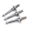 Pasuihcay 3Pcs Stainless 3/8 Inch Tripod Foot Spikes for Softer Looser Terrain Spikes for //Siri/, Etc.Tripod, silver view 2